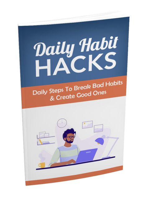 eCover representing Daily Habit Hacks eBooks & Reports with Master Resell Rights