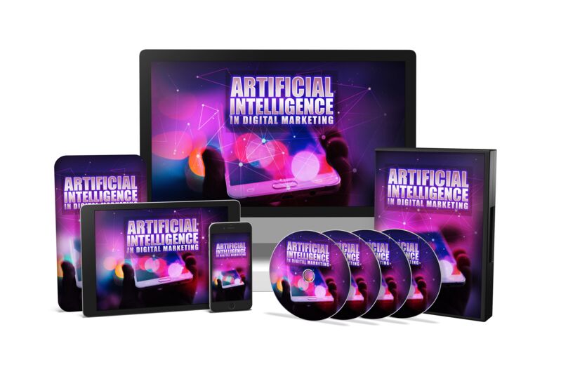 eCover representing Artificial Intelligence In Digital Marketing Video Upgrade eBooks & Reports/Videos, Tutorials & Courses with Master Resell Rights