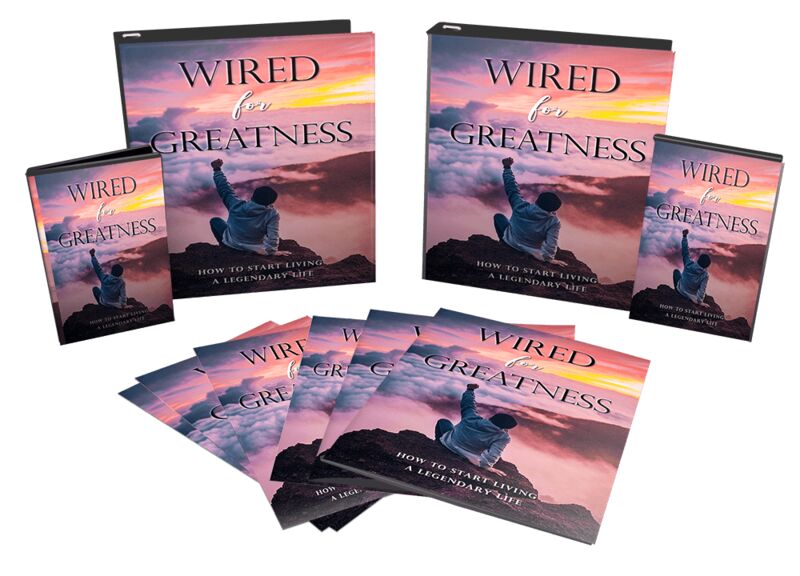 eCover representing Wired For Greatness Video Upgrade Videos, Tutorials & Courses with Master Resell Rights