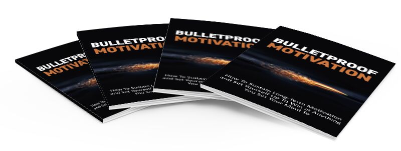 eCover representing Bulletproof Motivation eBooks & Reports with Master Resell Rights