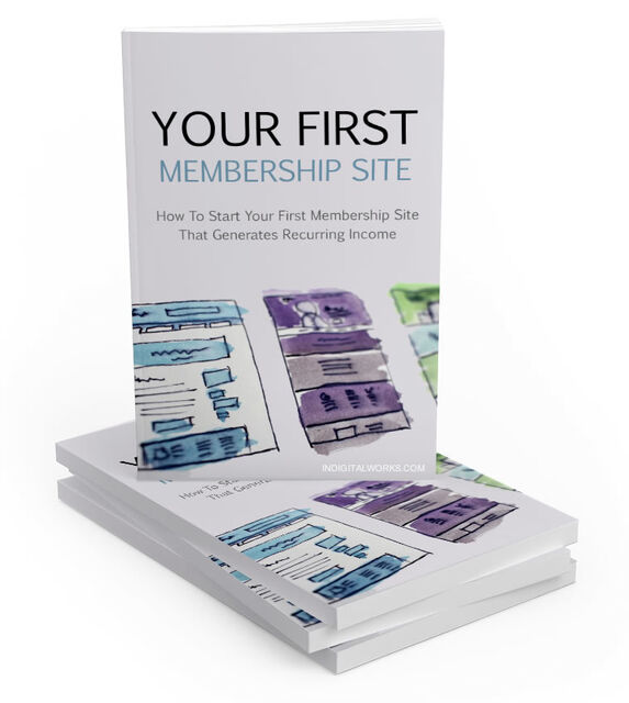 eCover representing Your First Membership Site eBooks & Reports with Master Resell Rights