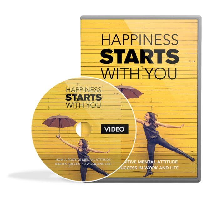 eCover representing Happiness Starts With You Video Upgrade Videos, Tutorials & Courses with Master Resell Rights