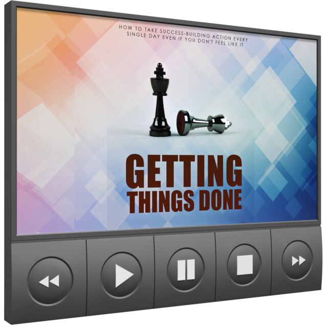 eCover representing Getting Things Done Video Upgrade eBooks & Reports/Videos, Tutorials & Courses with Master Resell Rights