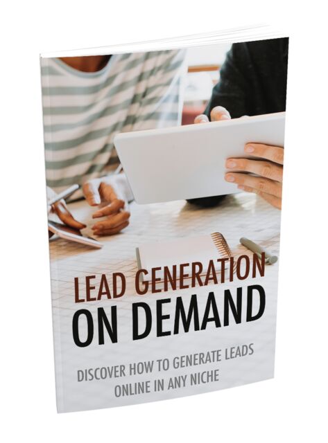 eCover representing Lead Generation On Demand eBooks & Reports with Master Resell Rights