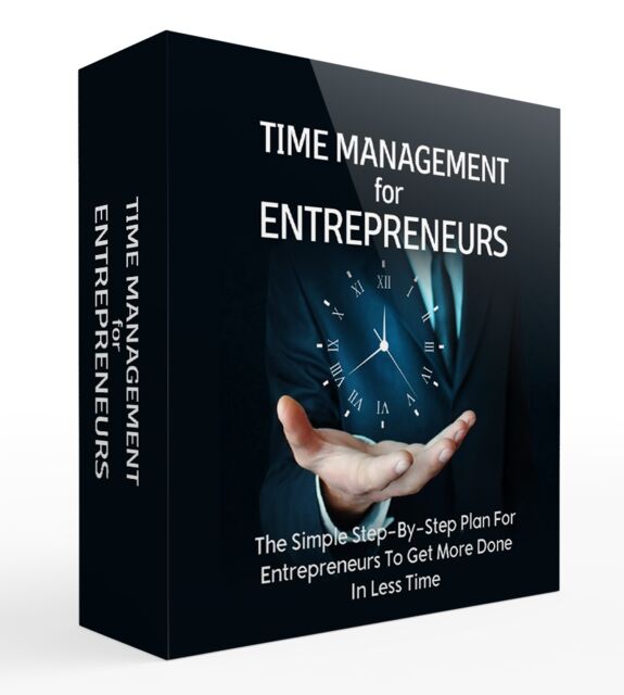 eCover representing Time Management For Entrepreneurs Video Upgrade Videos, Tutorials & Courses with Master Resell Rights