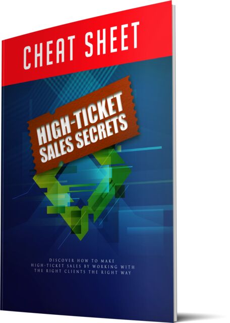 eCover representing High Ticket Sales Secrets eBooks & Reports with Master Resell Rights