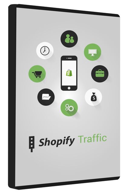 eCover representing Shopify Traffic Videos, Tutorials & Courses with Master Resell Rights