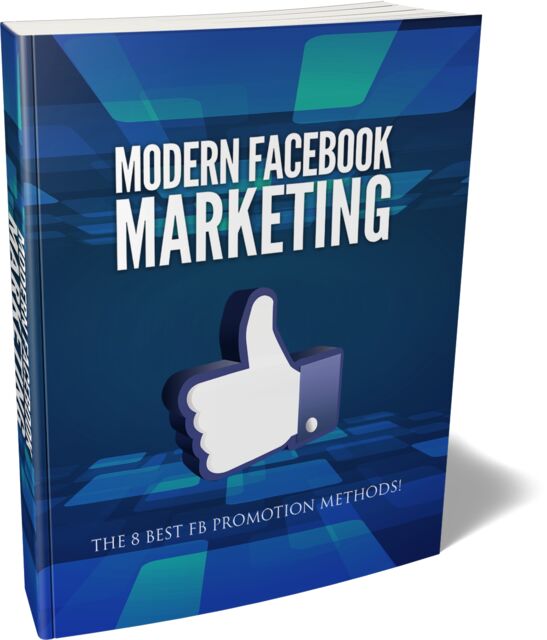 eCover representing Modern Facebook Marketing Guide eBooks & Reports with Master Resell Rights