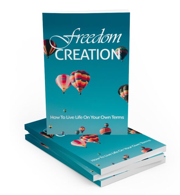 eCover representing Freedom Creation eBooks & Reports with Master Resell Rights