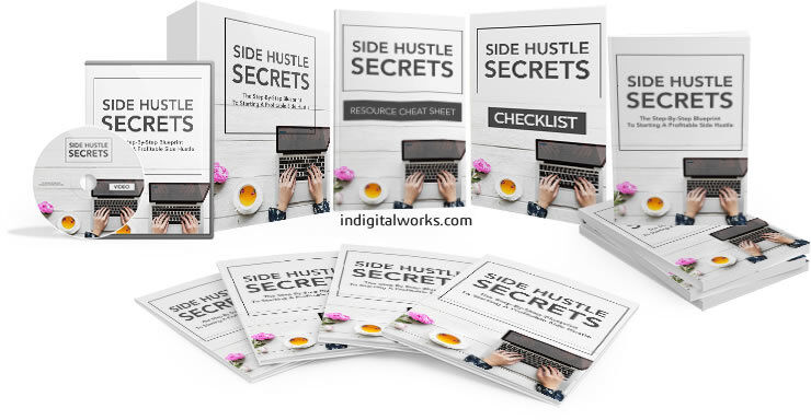 eCover representing Side Hustle Secrets Video Upgrade eBooks & Reports/Videos, Tutorials & Courses with Master Resell Rights