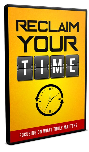 eCover representing Reclaim Your Time Video Upgrade Videos, Tutorials & Courses with Master Resell Rights