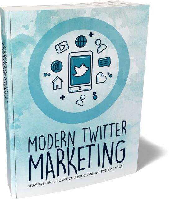 eCover representing Modern Twitter Marketing eBooks & Reports/Videos, Tutorials & Courses with Master Resell Rights