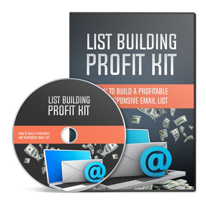 eCover representing List Building Profit Kit Video Upgrade Videos, Tutorials & Courses with Resell Rights