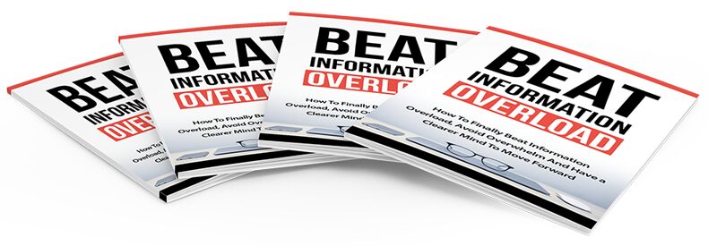 eCover representing Beat Information Overload eBooks & Reports with Master Resell Rights