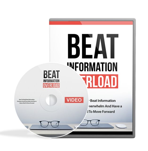 eCover representing Beat Information Overload Video Upgrade eBooks & Reports/Videos, Tutorials & Courses with Master Resell Rights