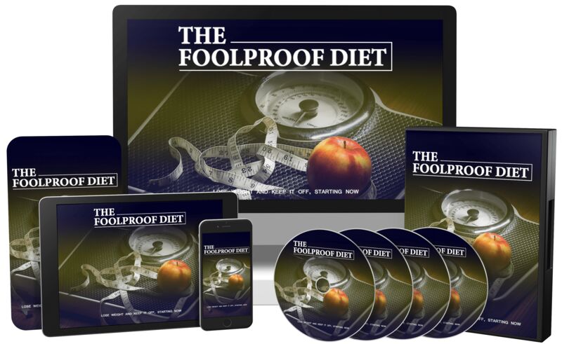 eCover representing The Foolproof Diet Video Upgrade Videos, Tutorials & Courses with Master Resell Rights