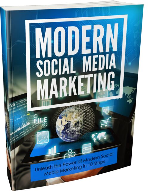 eCover representing Modern Social Media Marketing eBooks & Reports/Videos, Tutorials & Courses with Master Resell Rights